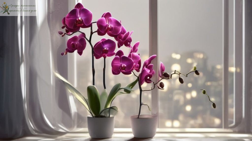 орхидея фаленопсис цветение. Орхидея на окне