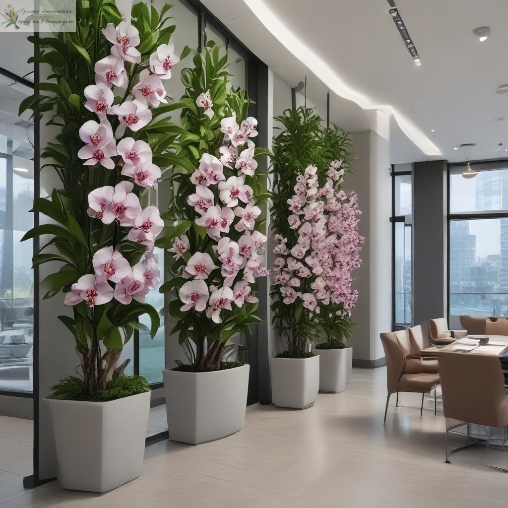 Орхидеи в офисе - пример 1