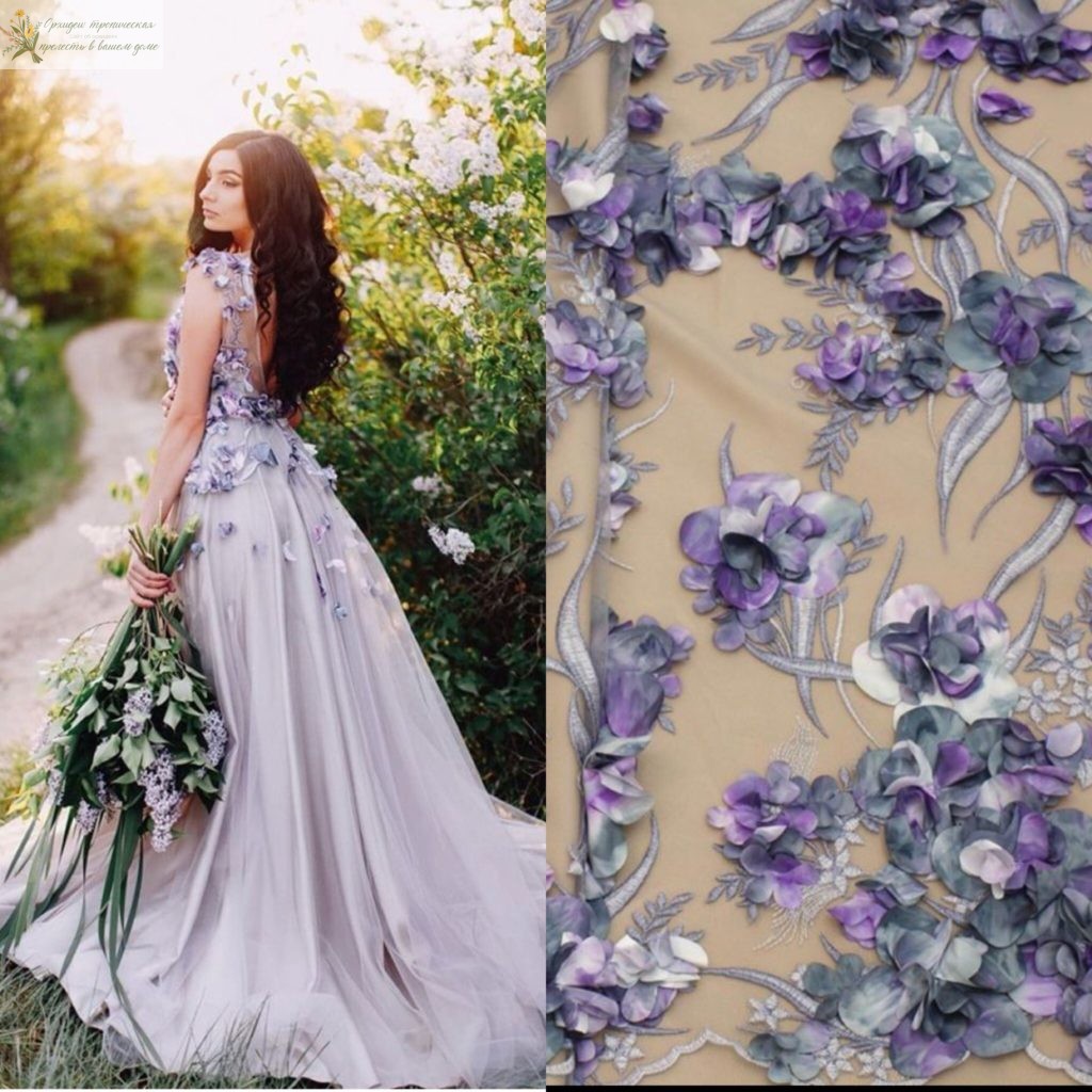 Орхидеи в мире моды - свадебное платье