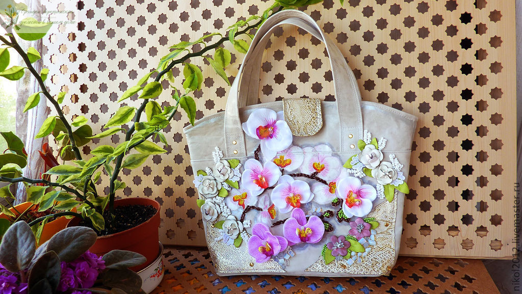 Орхидеи в мире моды - сумка женская